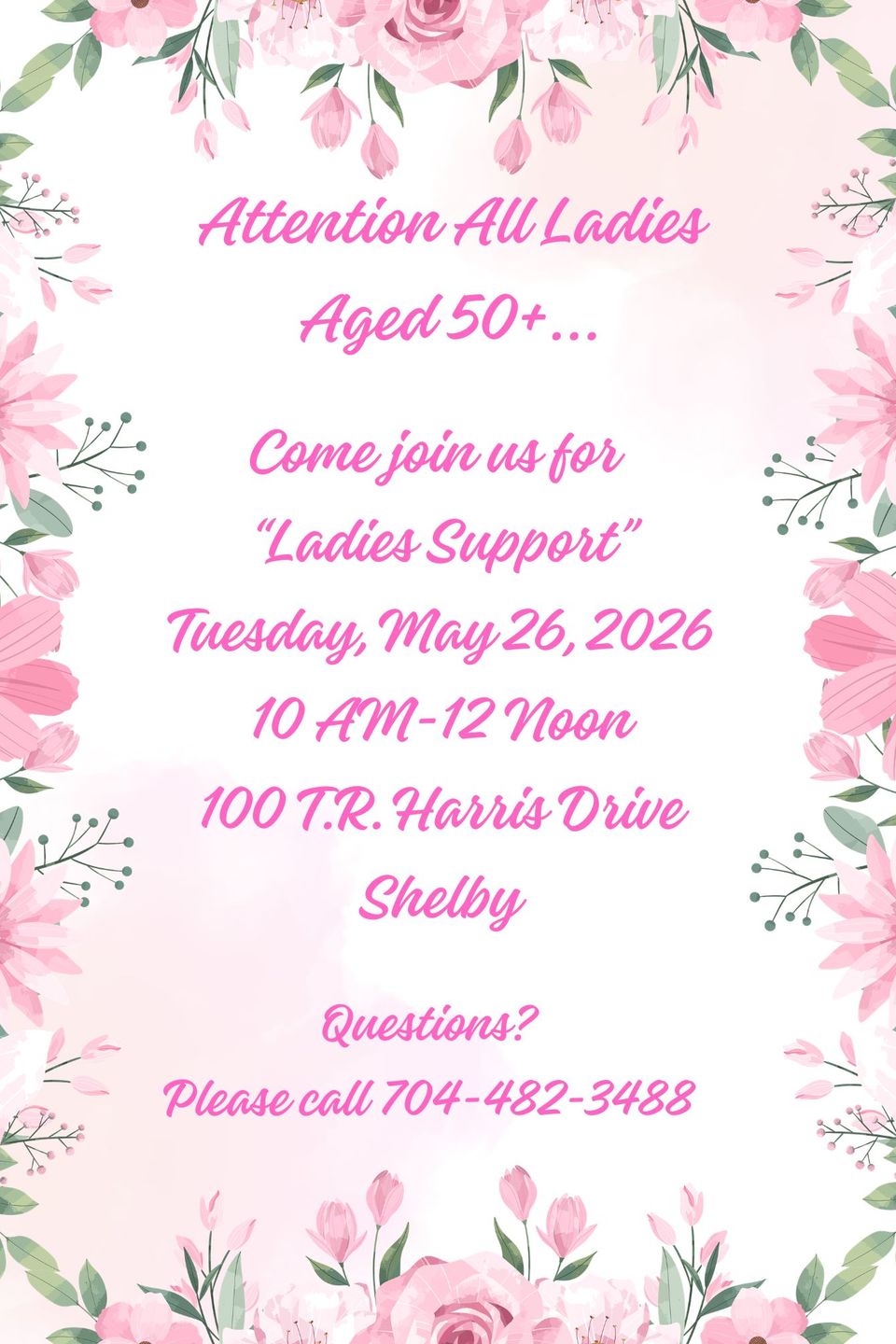 Poster ladies support may 2026