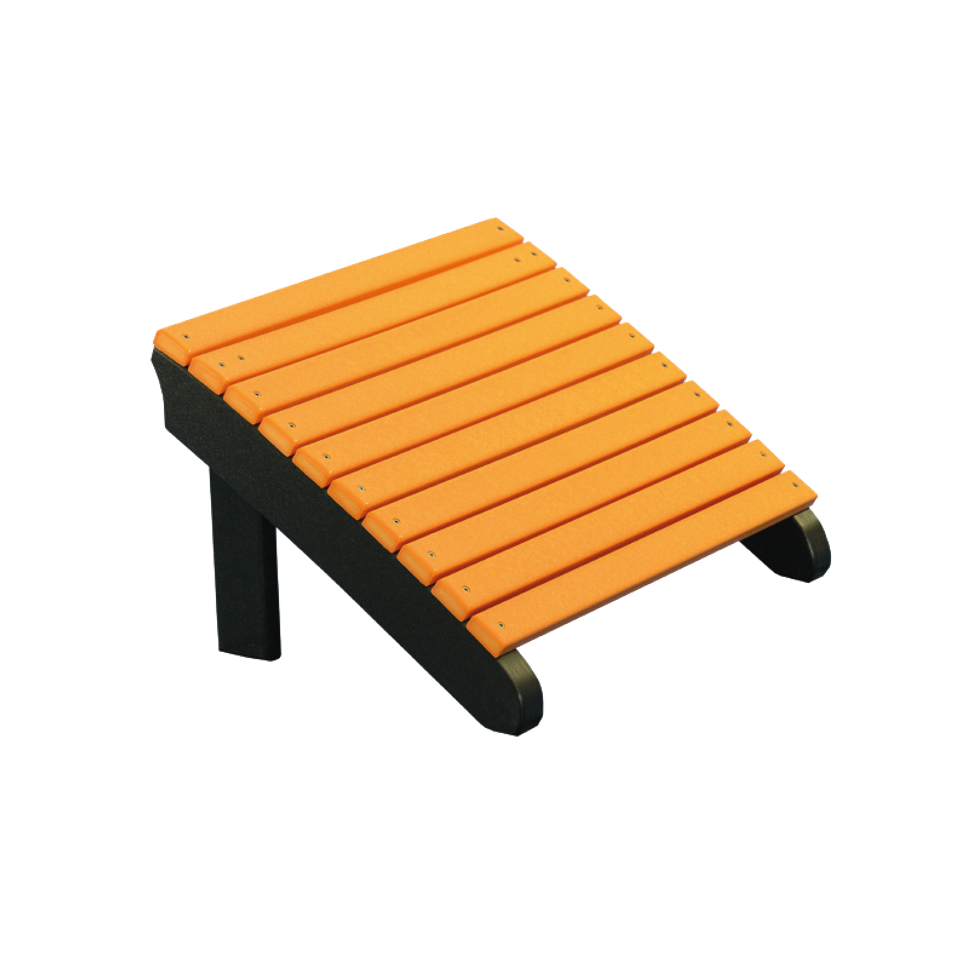 19 hlf deluxe adirondack footrest tangerine