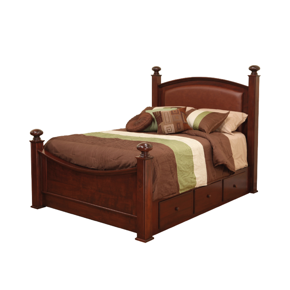 Nc luellen bed with leather