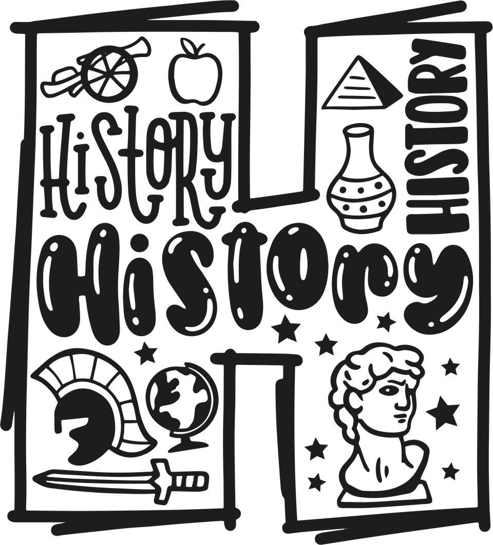 School   history letter h black