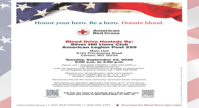 Blood drive event