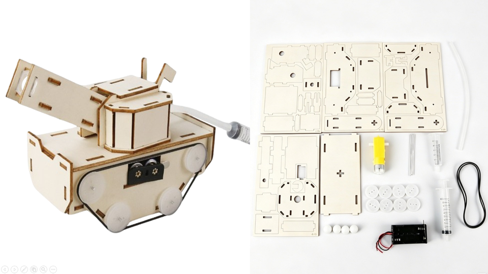 43. okyn y2365 wooden diy tank model stem engineering kit physics experiment educational toy (1 2)