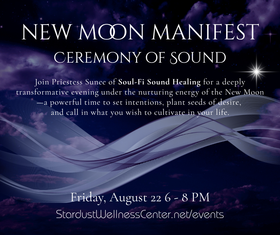 August 2025 new moon manifest sound ceremony purple v2