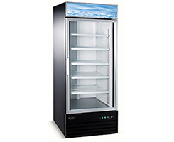 Commercial Restaurant Reach In Cooler Refrigerator or Freezer Display Merchandizer with One Glass Door