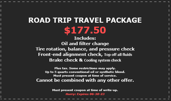 Road trip travel package