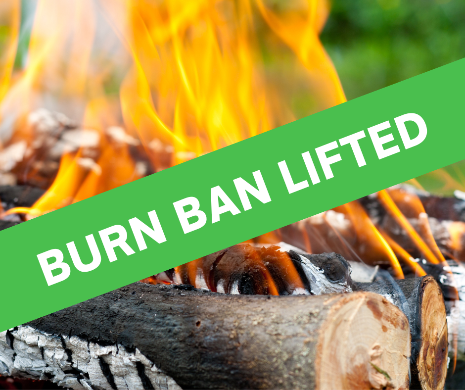 Burn ban lifted