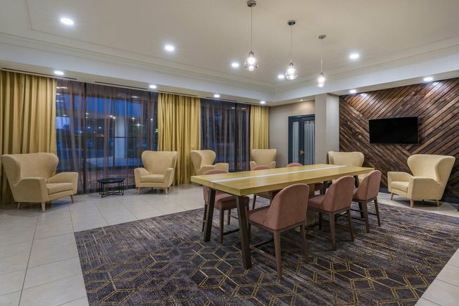 Slide lobby seating