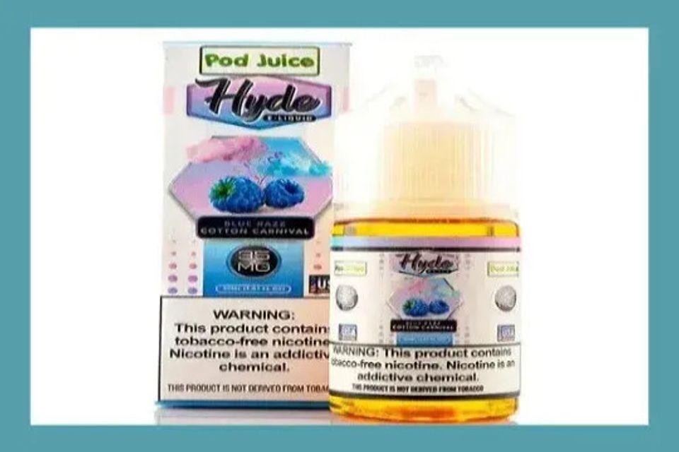 Pod Juice Blue Razz Cotton Clouds E-Liquid