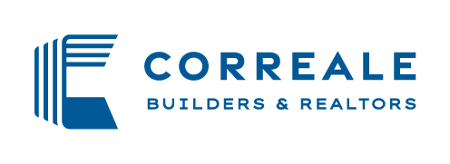 Correale builders realtors horizontal logo blue rgb