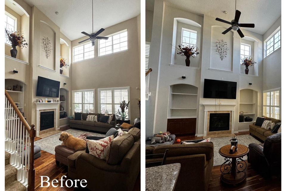 We show living room