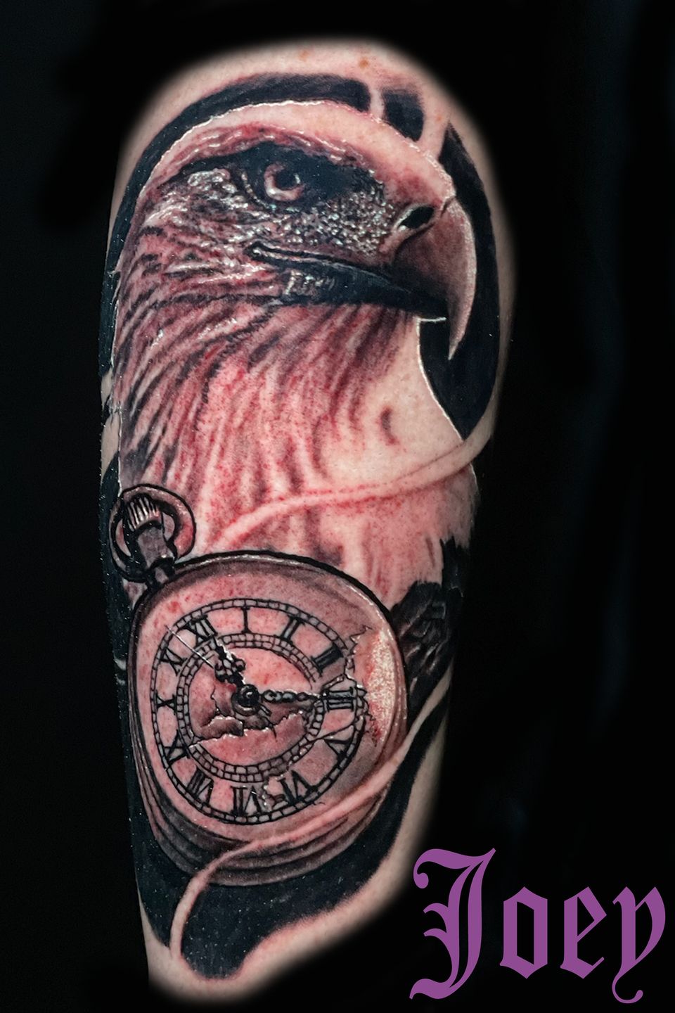 Joey eagle and pocket watch