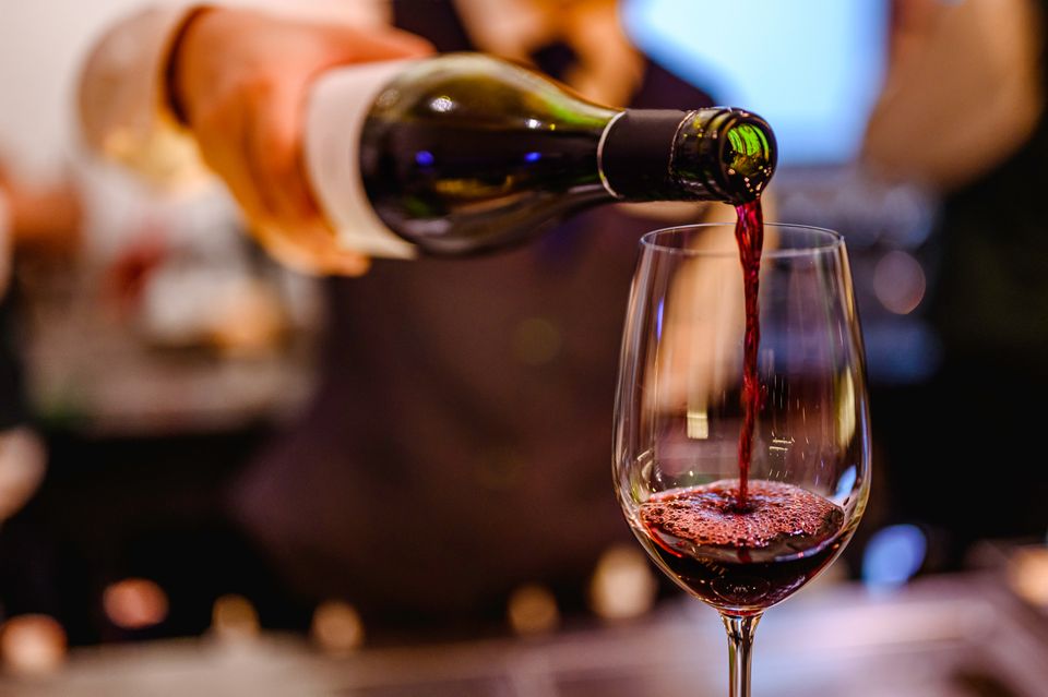 Wine pouring