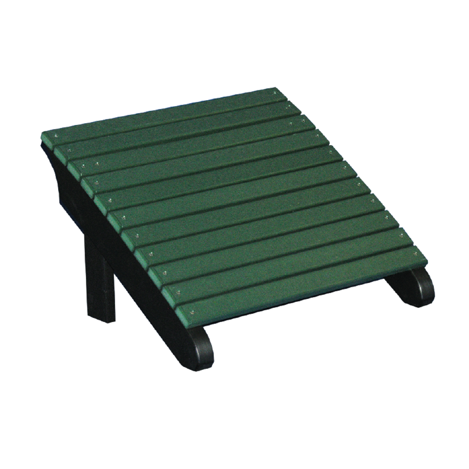 16 hlf deluxe adirondack footrest green
