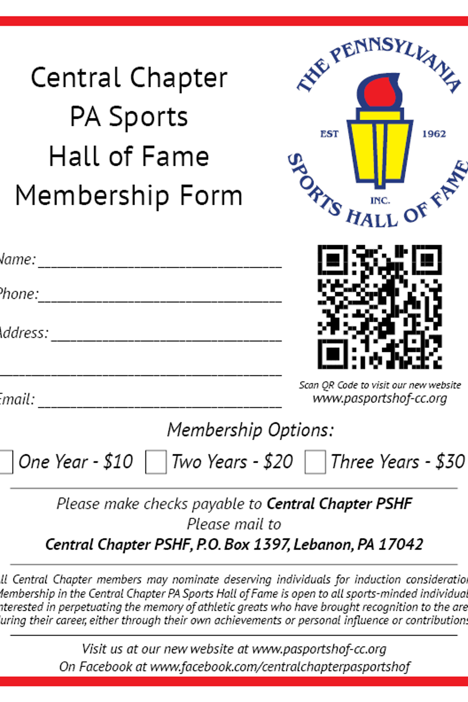 2026 cc pa sports hof membership