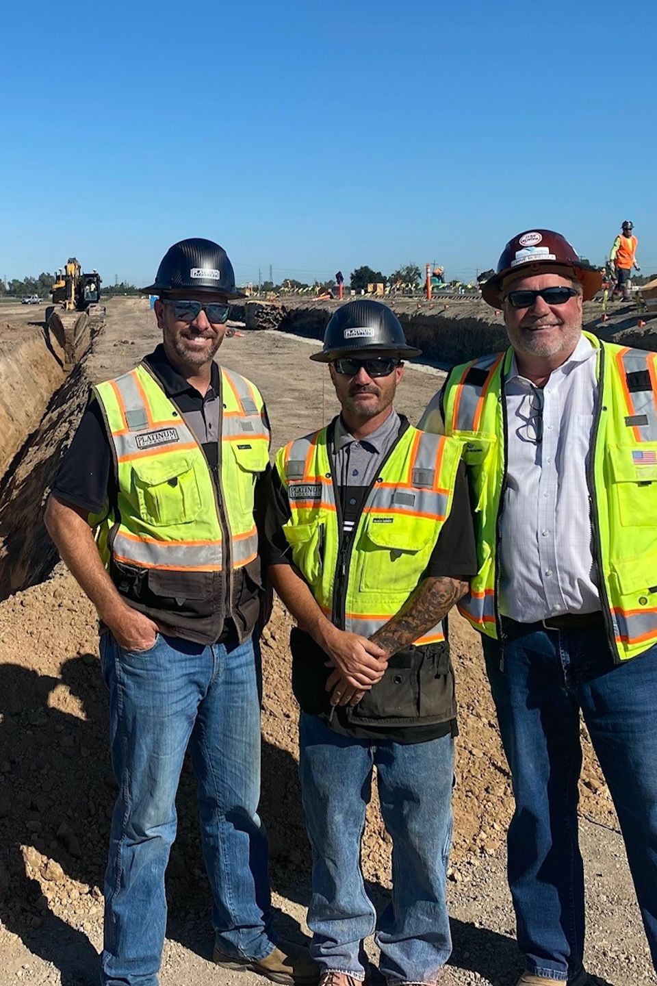 Manuel de freitas   ceo   president   danny campiotti   project superintendent   platinum pipeline