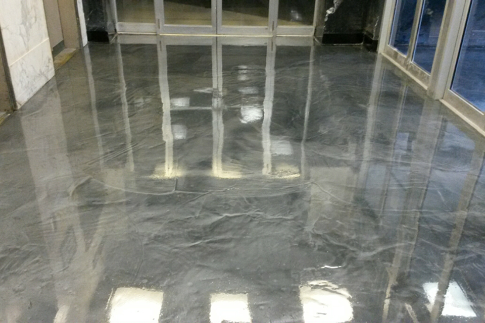 Metallic marble stains