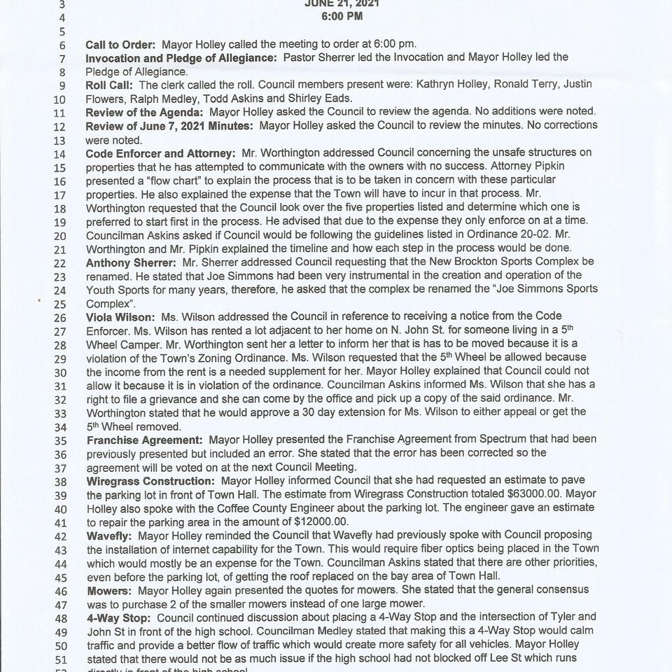 June 21  2021 working meeting page 1
