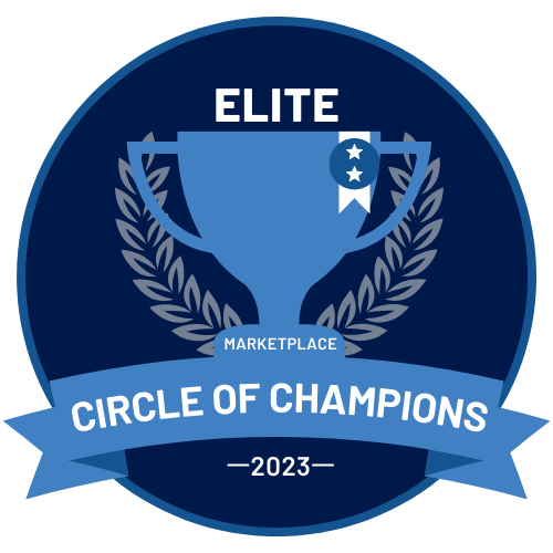 Marketplace elite circle of champions badge