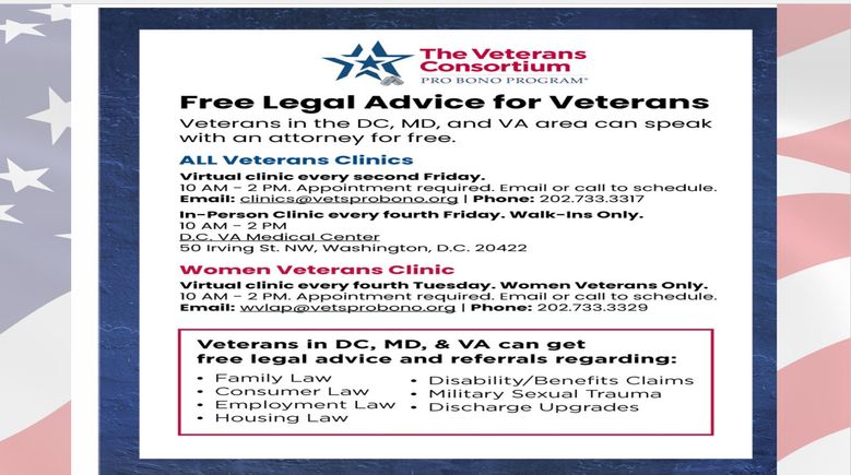 Legal advice for veterans