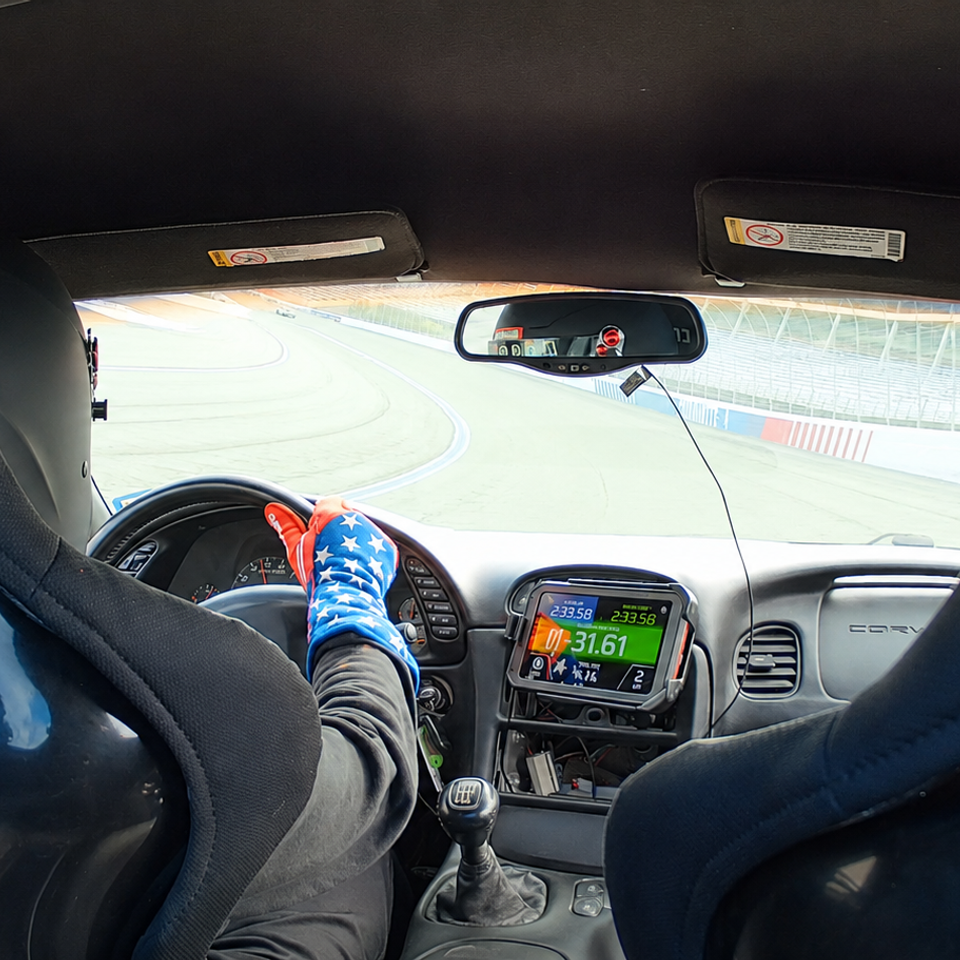 Bennett Motorsports Support Corvette track day rental taking the apex at Virginia International Raceway VIR
