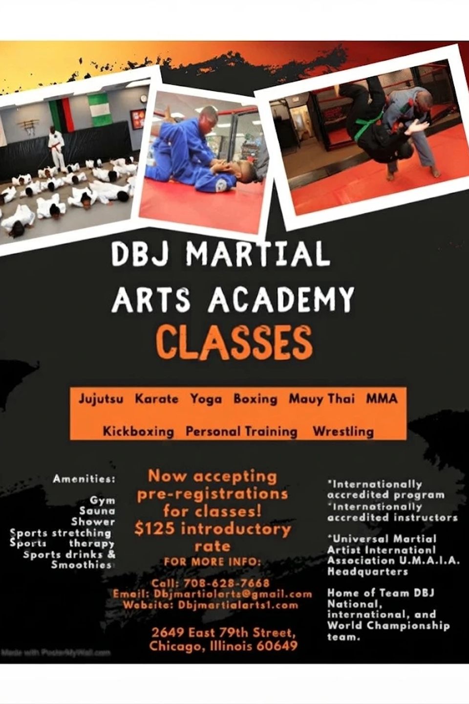 Dbj classes flyer