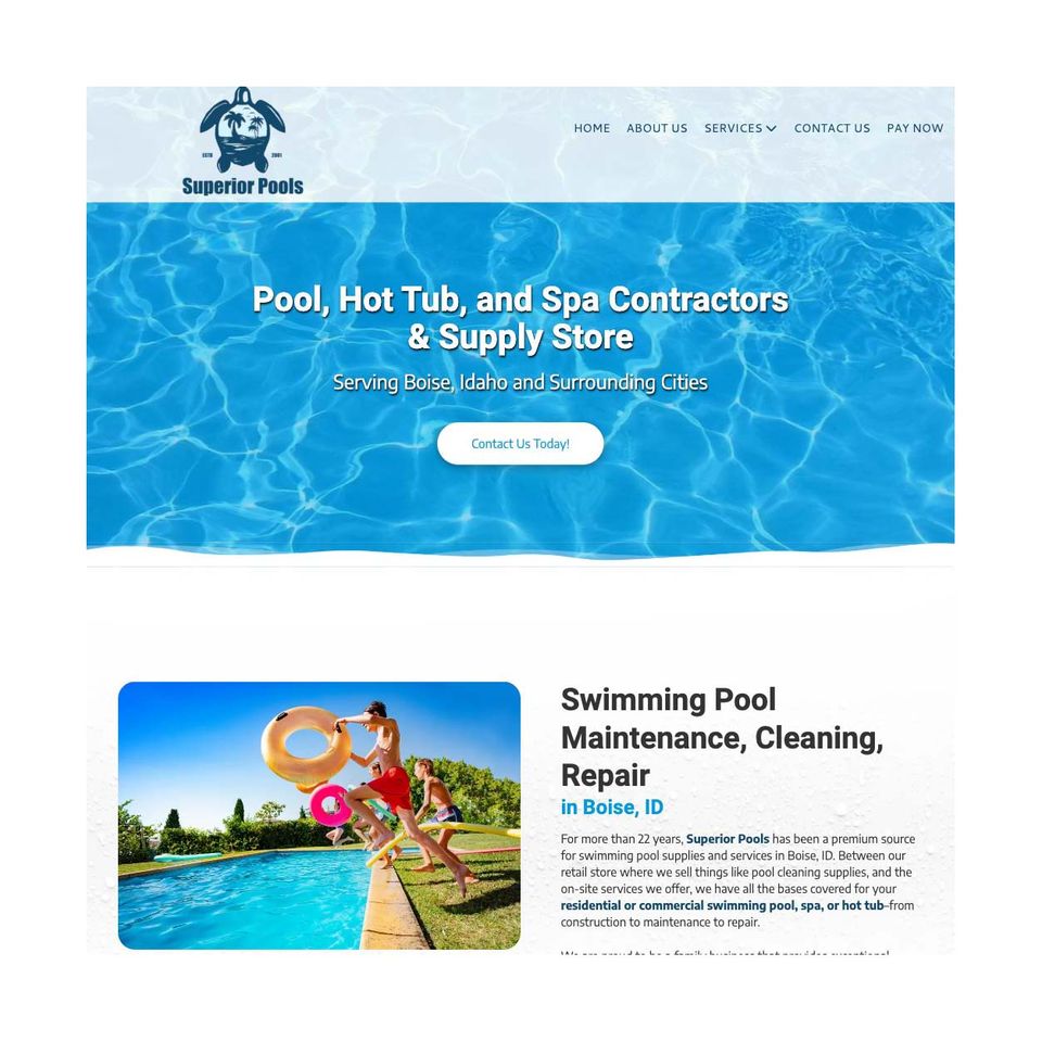 Superior pools website