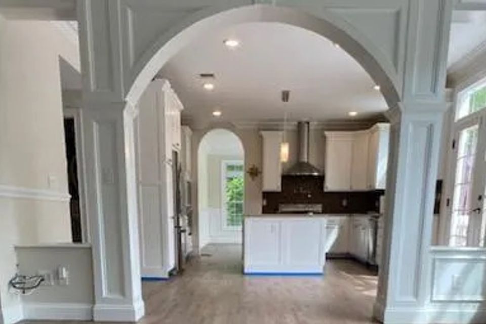 A painted archway, done by Taurus Contracting Inc., of Suffolk County NY