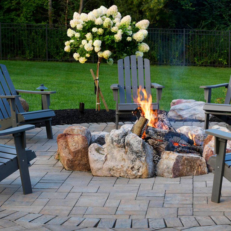 Hardscape design and installation firepits ohana