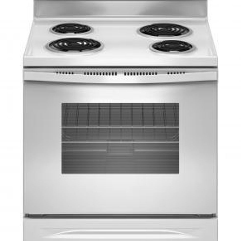Whirlpool wfc310soaw 50 hz electric self cleaning coil top range