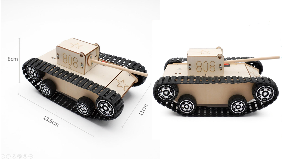 15. okyn g5421 diy wooden kit regular tank diy education kit electric tank (2 2)