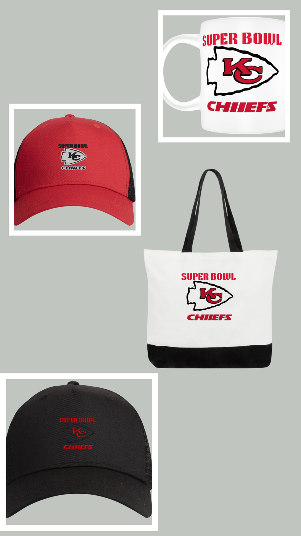 Chiefs truckers cap bundles sets  2 