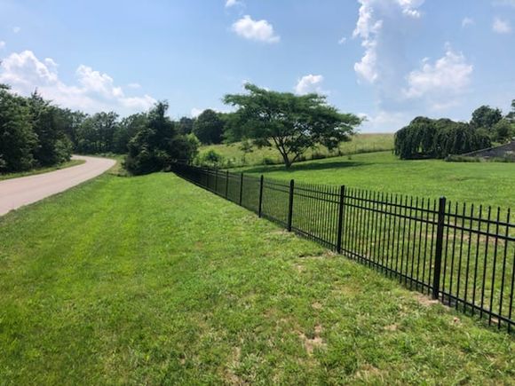 Golf course steel fence