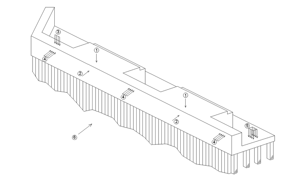 Wharf Bulkhead Relieving Platform
