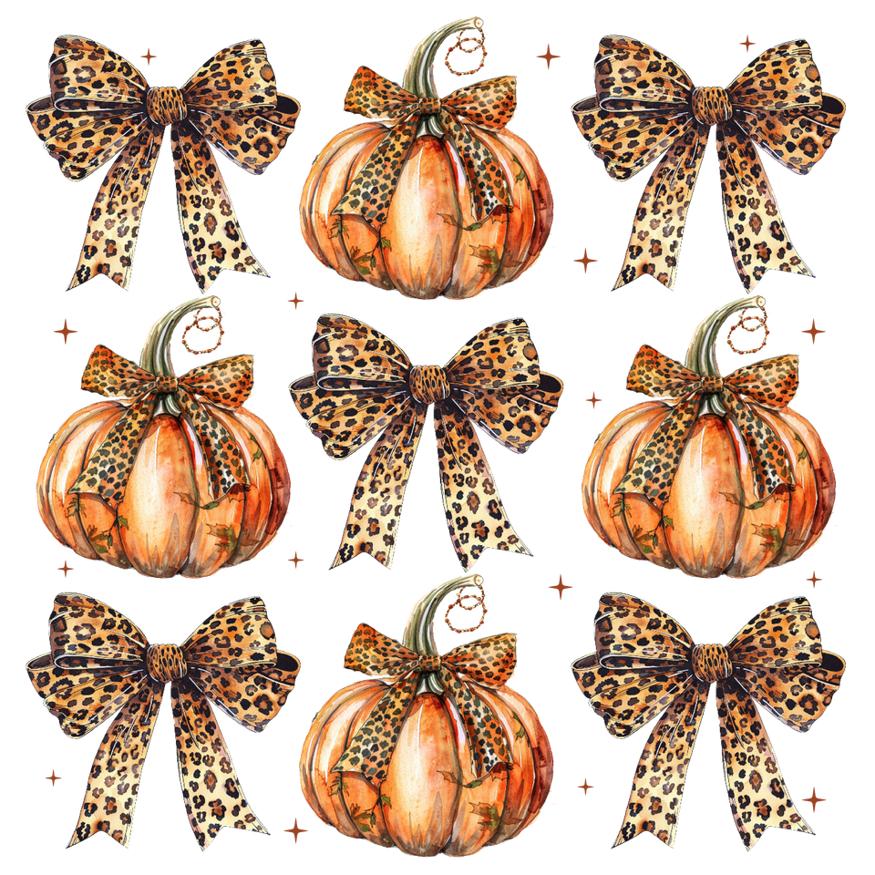 Seasons   fall coquette leopard bows and pumpkins 2 4
