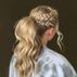 Braid and wavy ponytail retouched