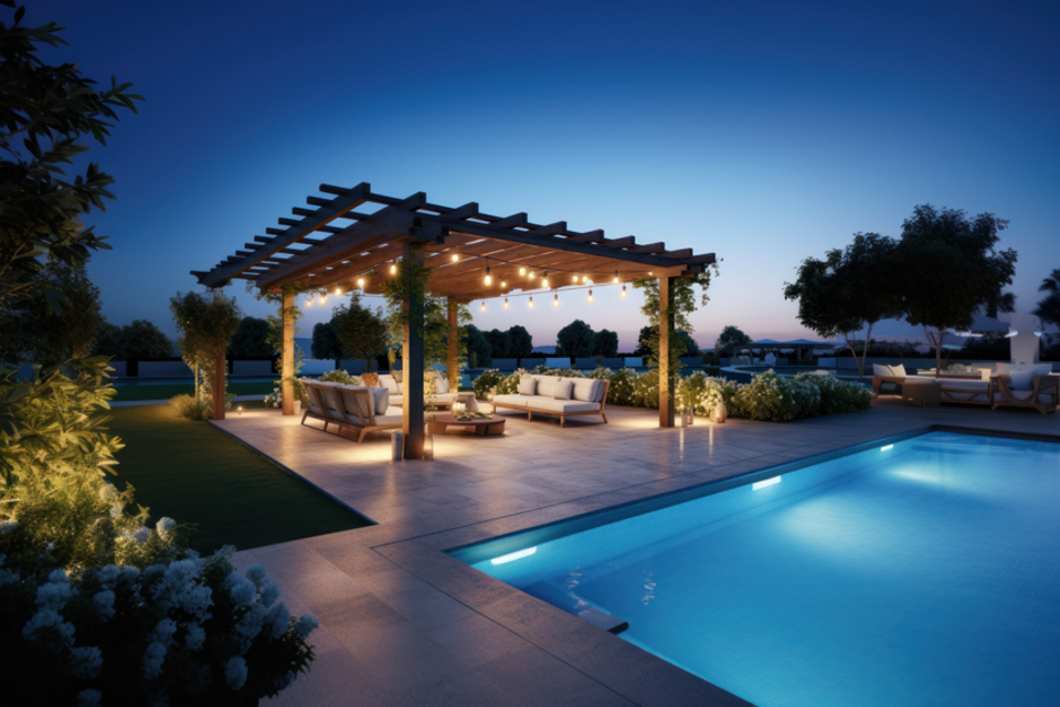 Luxe outdoor living cincinnati pools pergolas 14