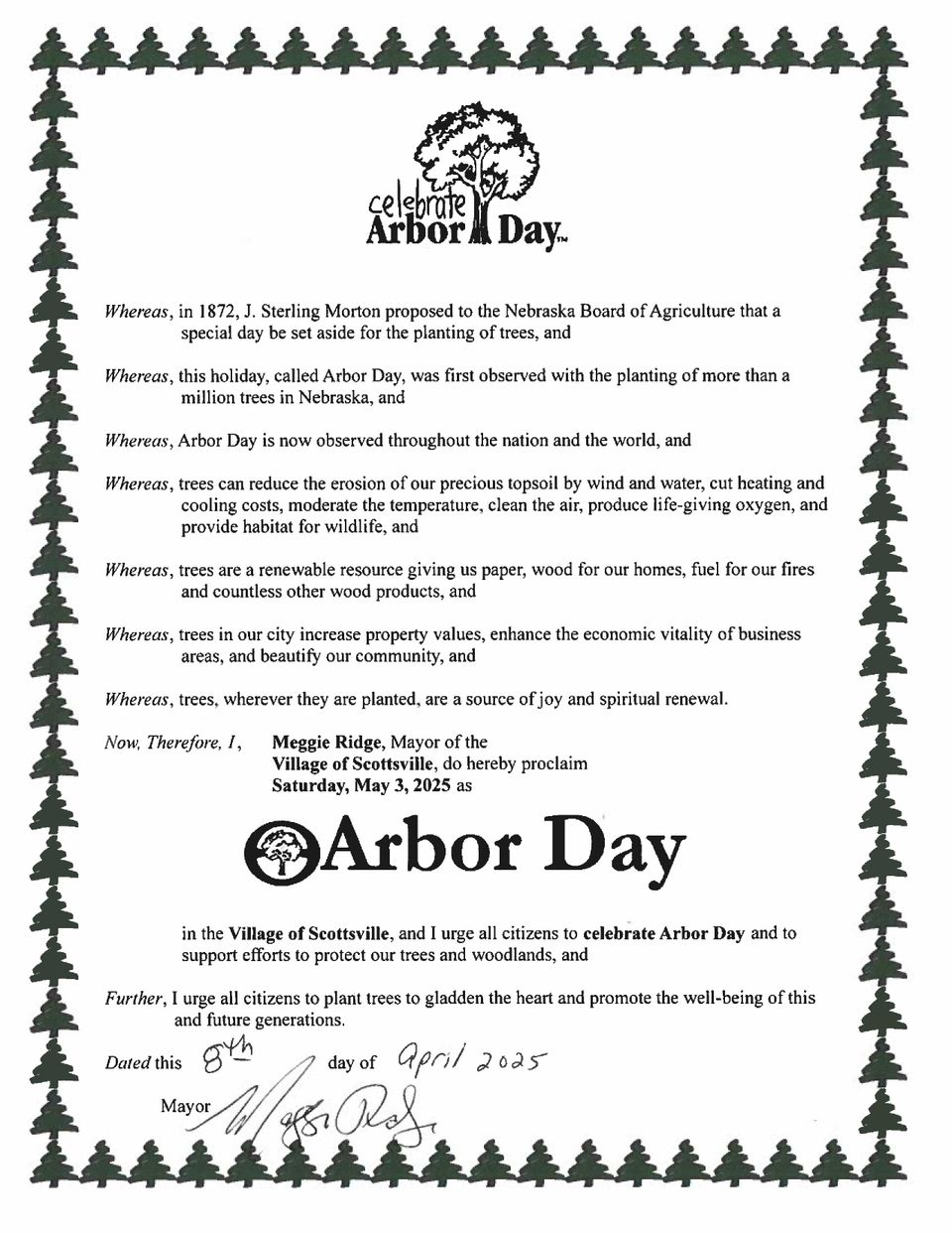 Arbor day 2025