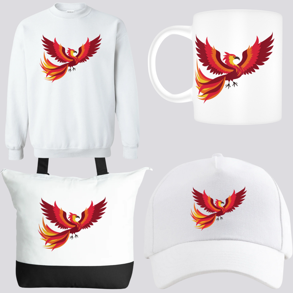 Phoenix sets tote bags  mugs  caps   sweatshirts   4