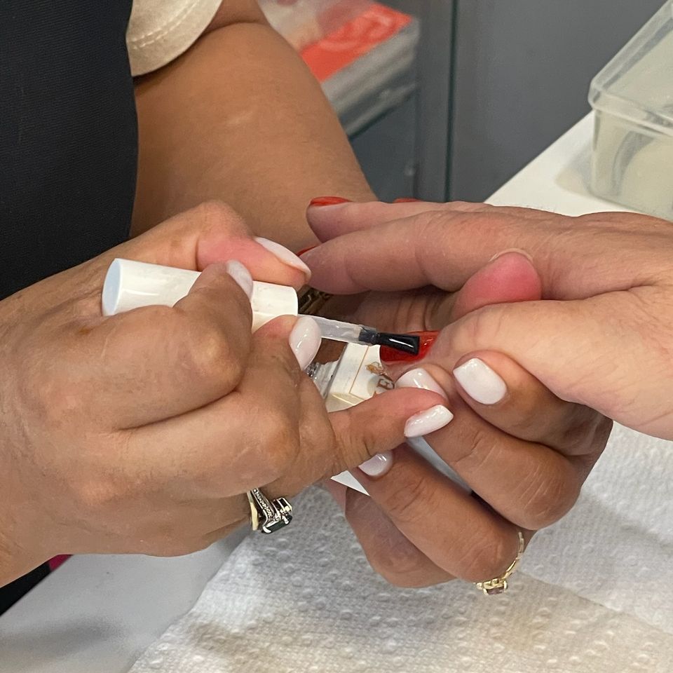 A nail painting service at Nail Lovers in Sound Beach