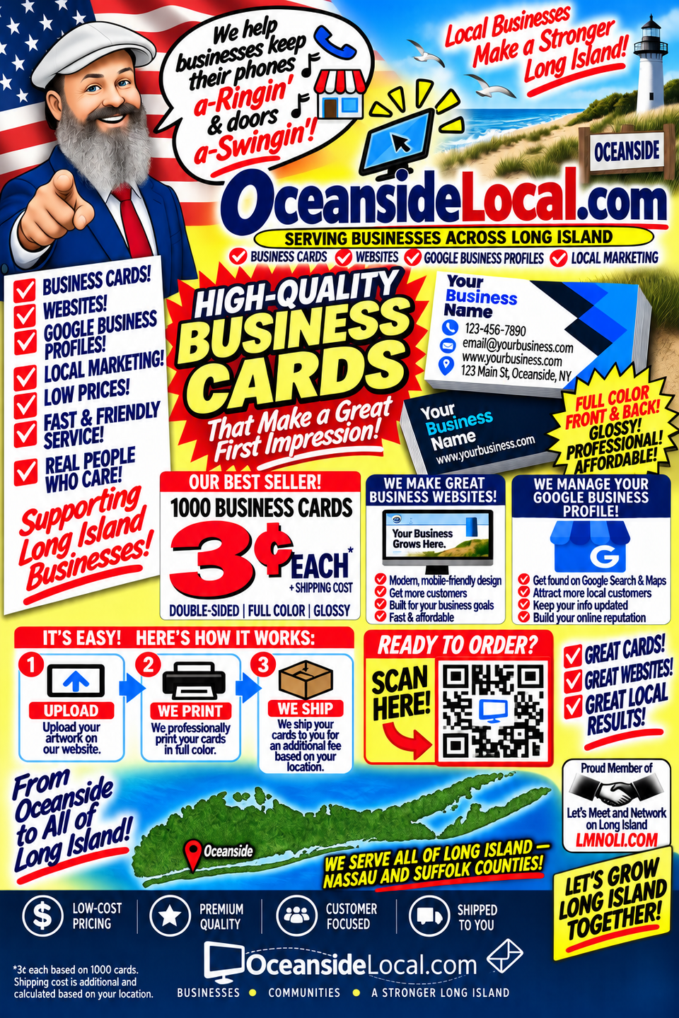 Business card flyer
