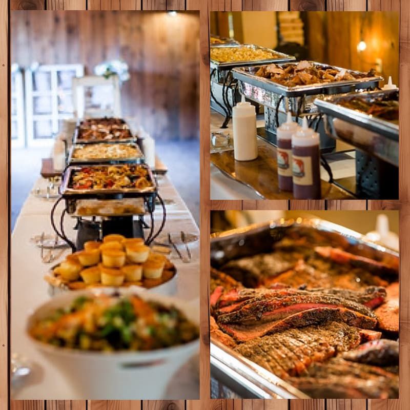 Catering photo for Pig in a Pickle displaying all of the BBQ delicacies they offer 