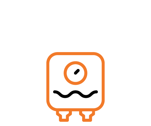 Plumbing supplies icons water heater