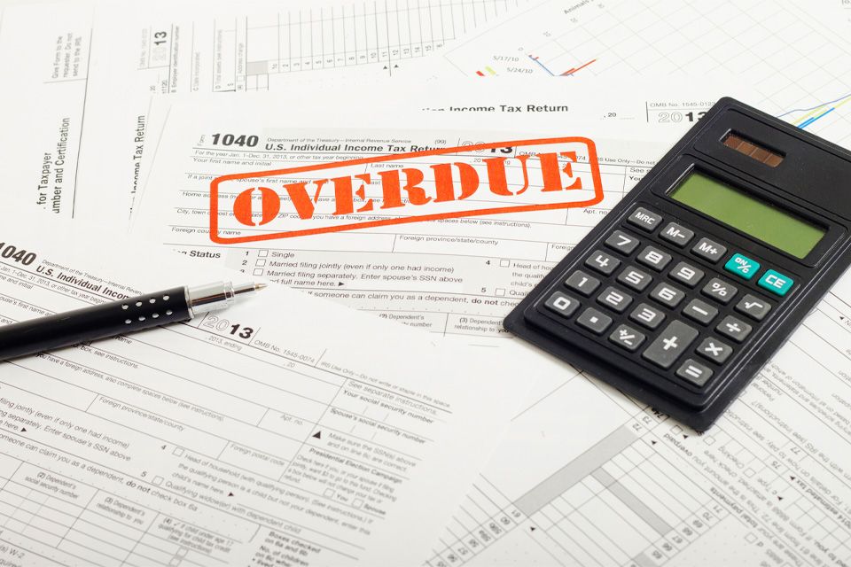 Past due taxes irs