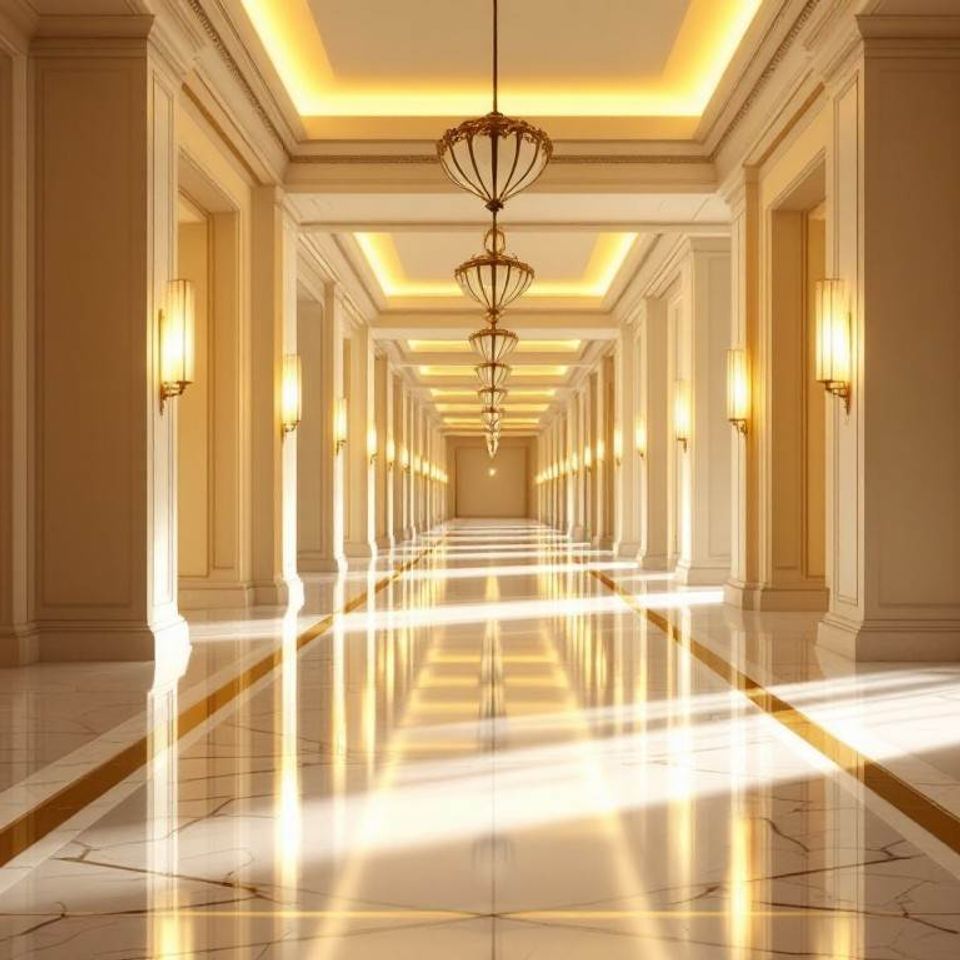 Stockcake luxurious golden corridor 1754676452