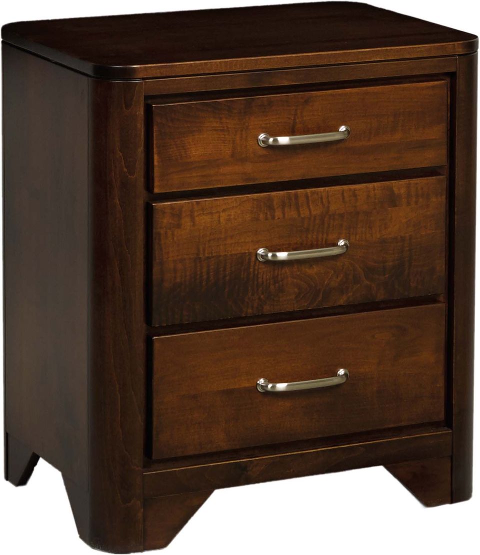 Deer london night stand   brown maple   london collection