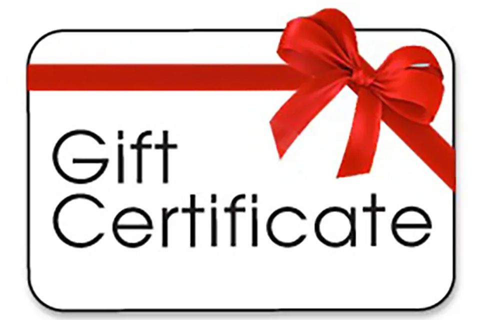 Gift certificate