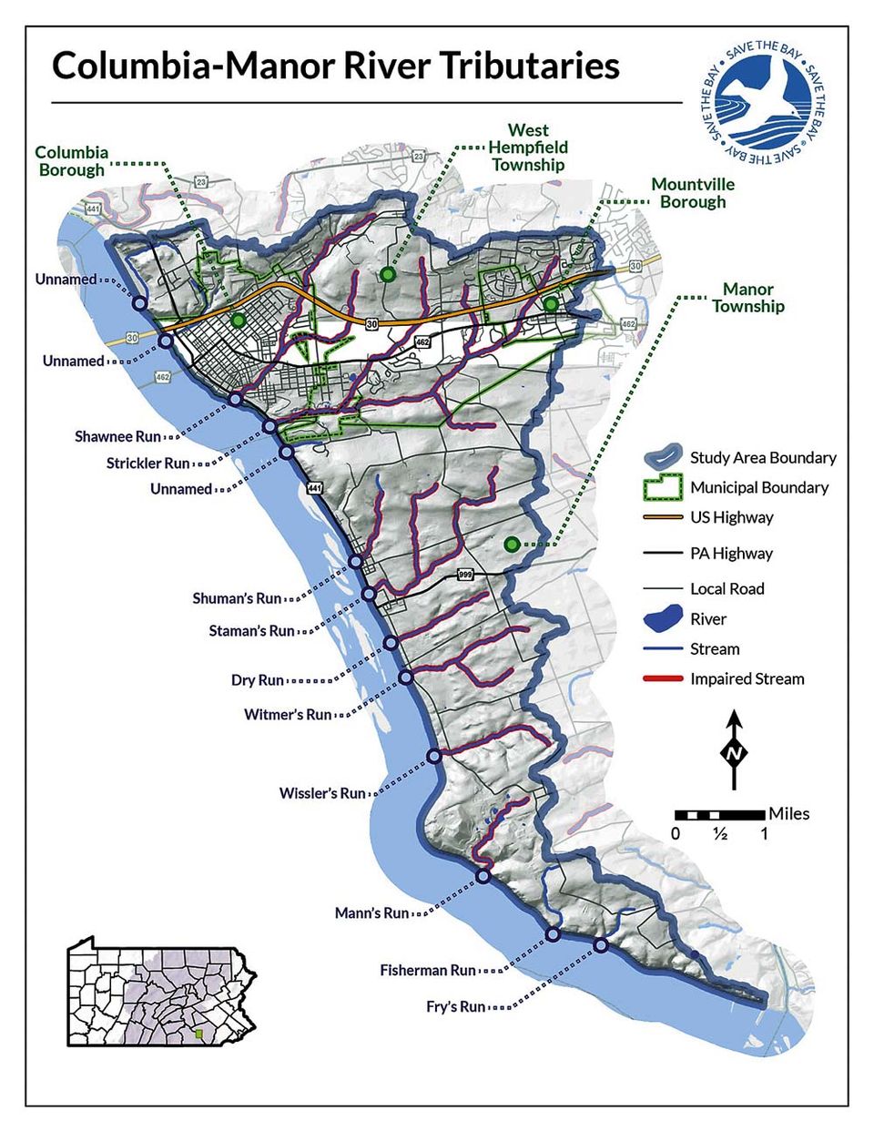 The coverage area of Brian Gish’s latest plan.