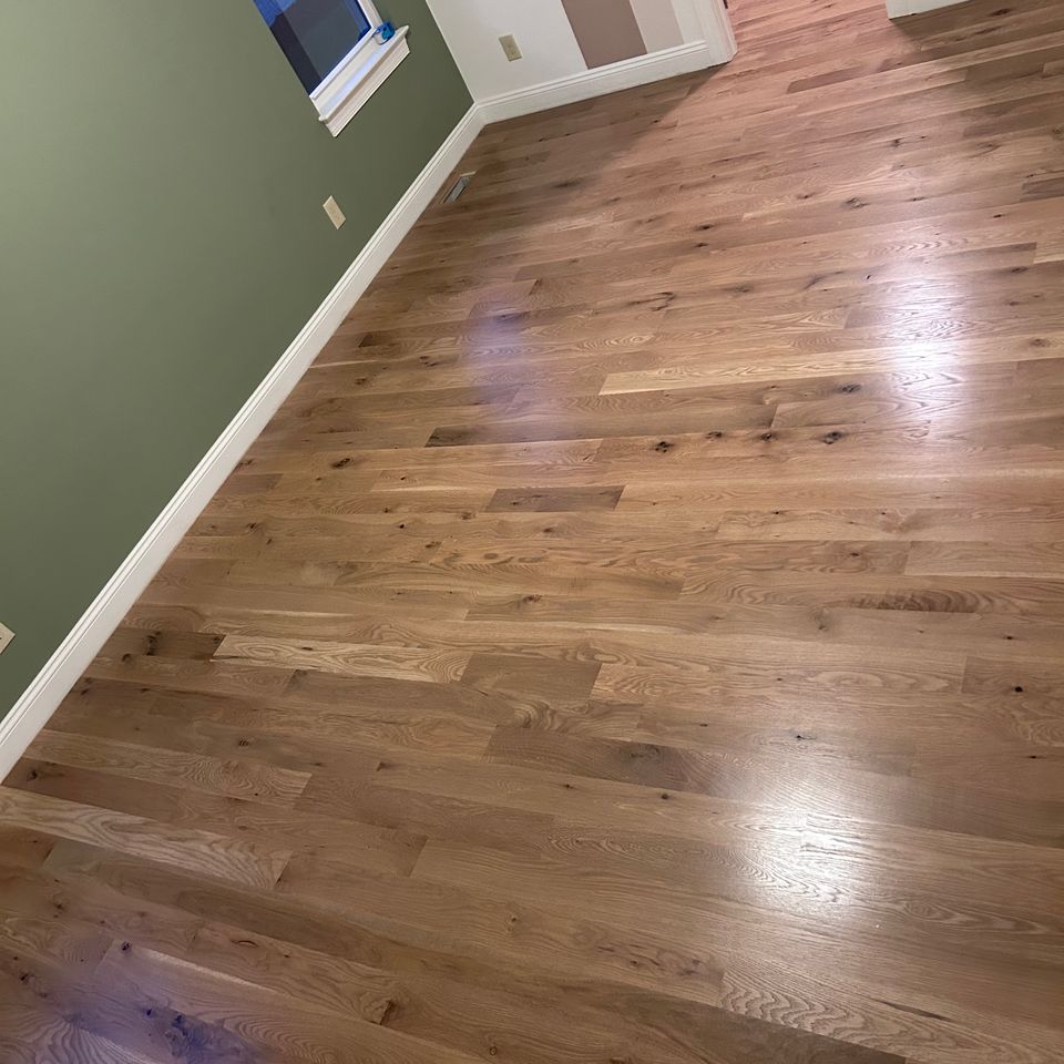 Hardwood flooring job, with a glare, done by Siti Floors of Northeast Ohio