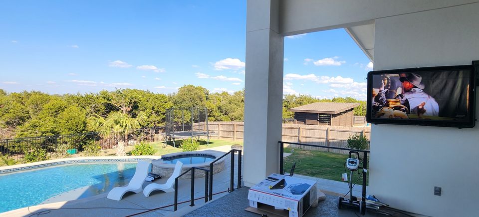 Samsung 55 tv outdoor mount with pool