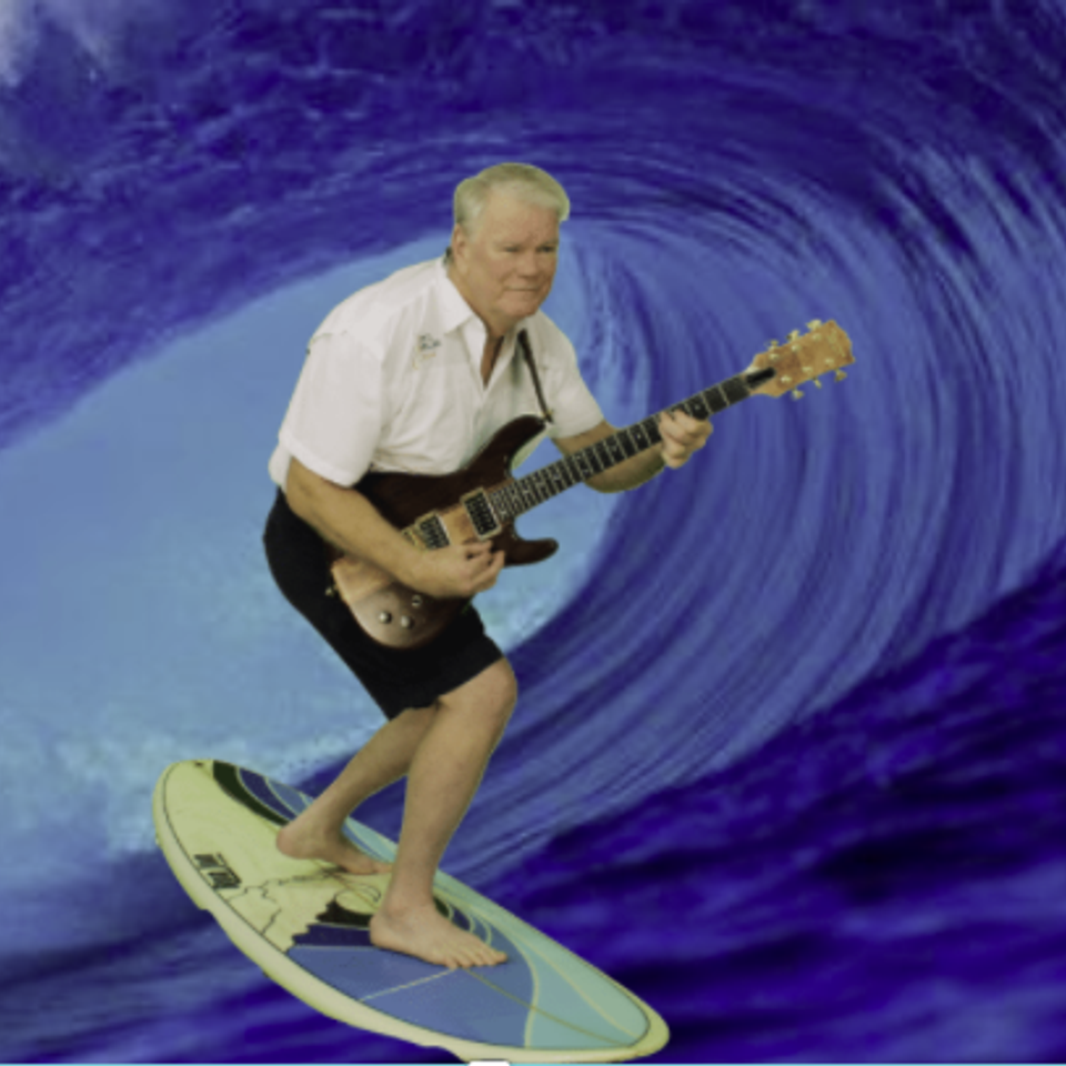 Paul surfing